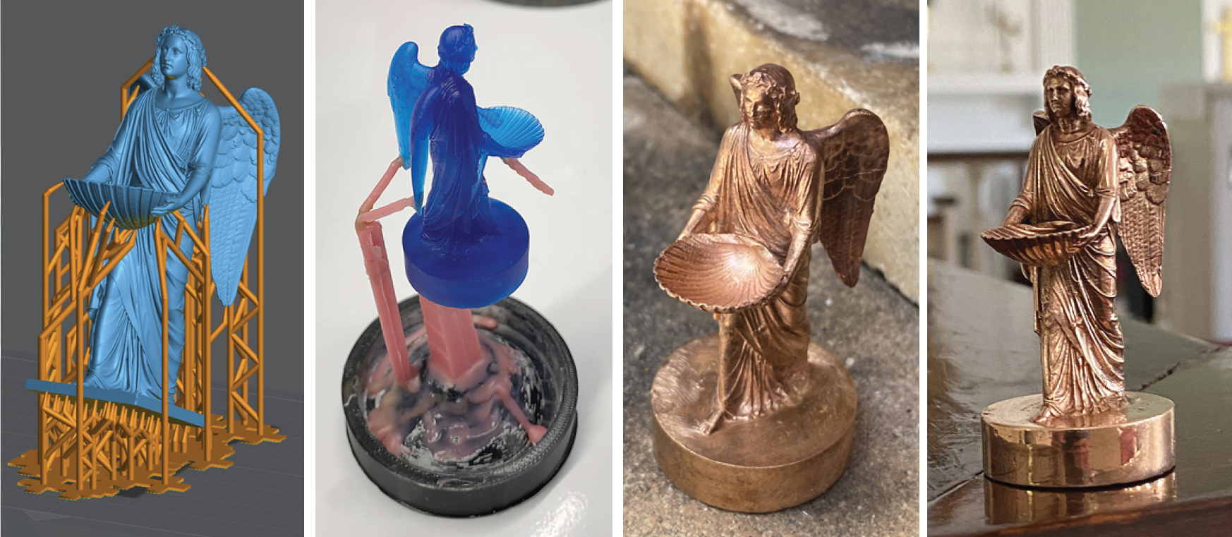 Using Liqcreate Wax 3D-printing resin bronze casting