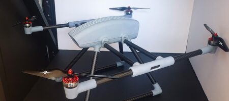 3d-printed drone parts with liqcreate strong-x photopolymer resin prior to ceramic coating from nomad prototypes resins harz strength strong tough elastic
