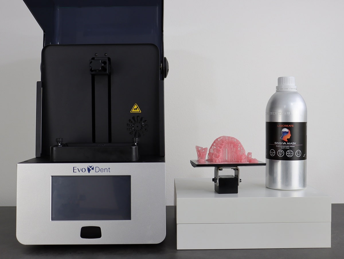 Uniontech evodent E128 resin 3D-printer liqcreate dental dentistry photopolymer material